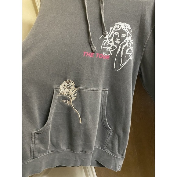 Shawn Mendes Hoodie Medium Gray Pullover Tour 2019 Rose Concert Sweatshirt - Picture 3 of 15
